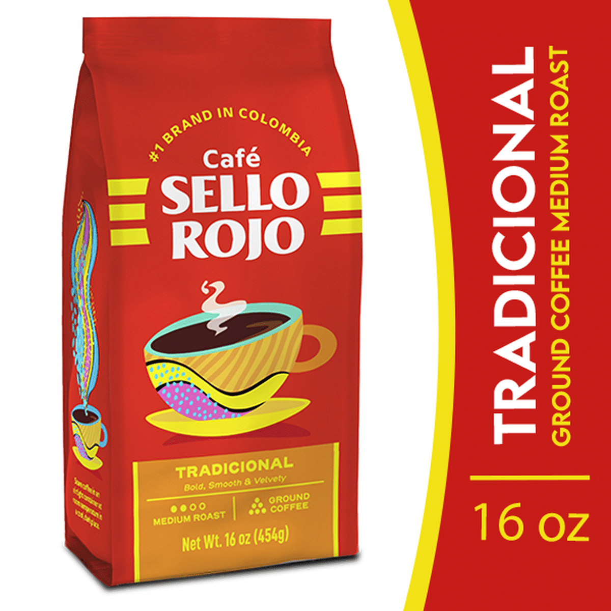 Sello Rojo Coffee Roasted and Ground 454g
