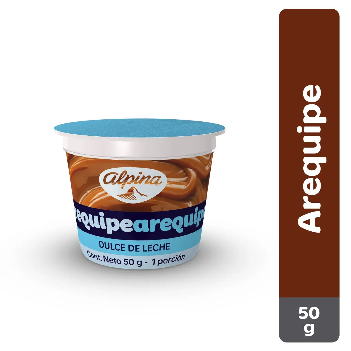 Paquete de 6 – Arequipe Alpina (6 x 50 g) – Dulce de Leche