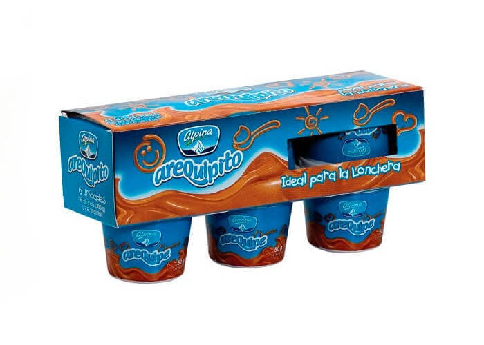 Paquete de 6 – Arequipe Alpina (6 x 50 g) – Dulce de Leche