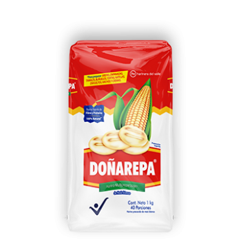 Doñarepa Harina de Maíz Blanco 1 kg